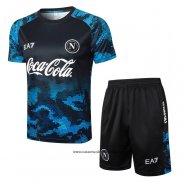 Chandal del Napoli 24-25 Manga Corta Azul - Pantalon Corto