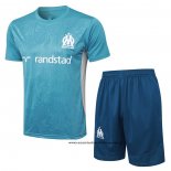 Chandal del Olympique Marsella 24-25 Manga Corta Azul - Pantalon Corto