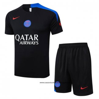 Chandal del Paris Saint-Germain 25-26 Manga Corta Negro - Pantalon Corto
