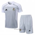 Chandal del Real Madrid 25-26 Manga Corta Gris - Pantalon Corto