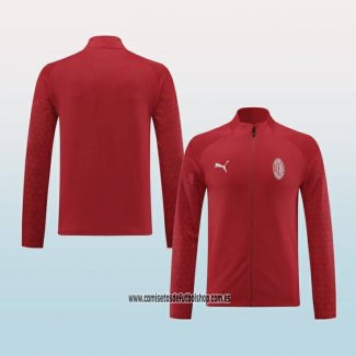 Chaqueta del AC Milan 23-24 Rojo Oscuro