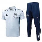 Conjunto Polo del Arsenal 25-26 Gris