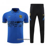 Conjunto Polo del Barcelona 22-23 Azul