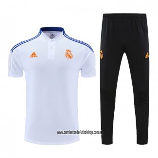 Conjunto Polo del Real Madrid 22-23 Blanco y Azul