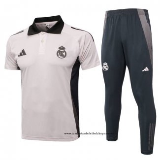 Conjunto Polo del Real Madrid 24-25 Rosa Claro