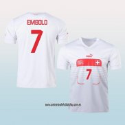 Jugador Segunda Camiseta Suiza Embolo 2022