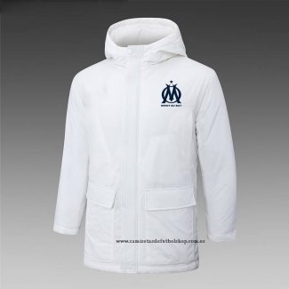 Olympique Marsella 24-25 Blanco Chaqueta Invierno del