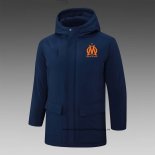 Olympique Marsella 24-25 Azul Chaqueta Invierno del