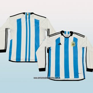 Primera Camiseta Argentina 3 Estrellas 2022 Manga Larga