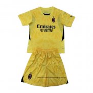 Segunda Camiseta AC Milan Portero Nino 24-25
