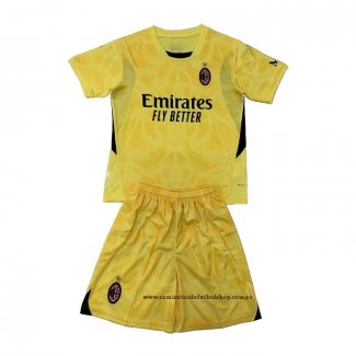 Segunda Camiseta AC Milan Portero Nino 24-25