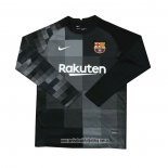 Camiseta Barcelona Portero 21-22 Manga Larga Negro