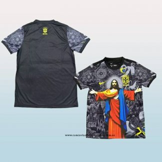 Camiseta Brasil Jesus 2025 Negro Tailandia