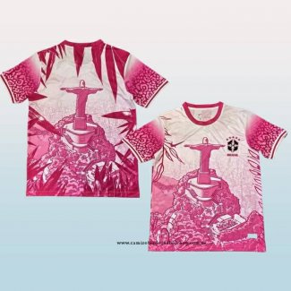 Camiseta Brasil Jesus 25-26 Rosa Tailandia