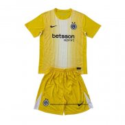 Camiseta Inter Milan Portero Nino 25-26 Amarillo