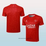 Camiseta de Entrenamiento Paris Saint-Germain Jordan 24-25 Rojo