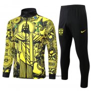 Chandal de Chaqueta del Brasil Jesus Nino 24-25 Amarillo