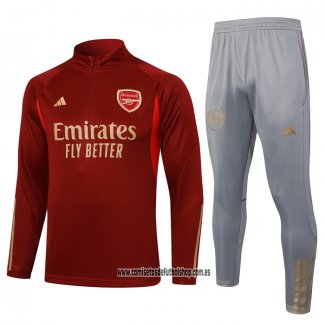 Chandal de Sudadera del Arsenal 23-24 Rojo