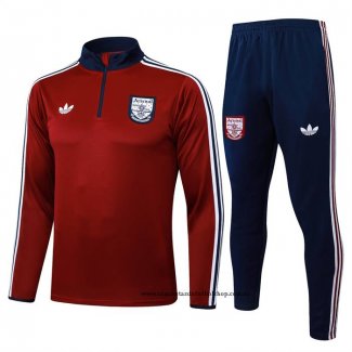 Chandal de Sudadera del Arsenal Nino 25-26 Rojo