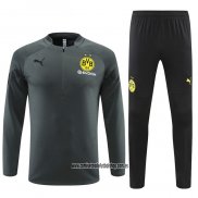 Chandal de Sudadera del Borussia Dortmund 22-23 Gris