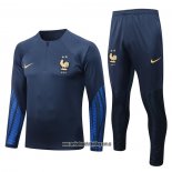 Chandal de Sudadera del Francia 22-23 Azul