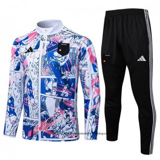 Chandal de Sudadera del Japon Nino 25-26 Azul Blanco