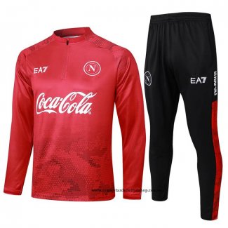 Chandal de Sudadera del Napoli 24-25 Rojo