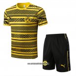 Chandal del Borussia Dortmund 22-23 Manga Corta Amarillo - Pantalon Corto