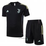 Chandal del Juventus 25-26 Manga Corta Negro - Pantalon Corto