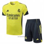 Chandal del Real Madrid 25-26 Manga Corta Amarillo - Pantalon Corto
