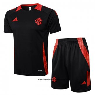 Chandal del SC Internacional 24-25 Manga Corta Negro - Pantalon Corto