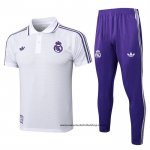 Conjunto Polo del Real Madrid 25-26 Blanco Purpura