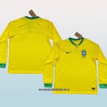 Primera Camiseta Brasil 2022 Manga Larga