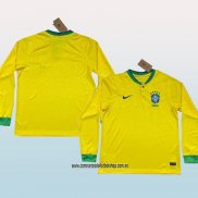 Primera Camiseta Brasil 2022 Manga Larga