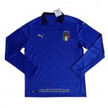 Primera Camiseta Italia 20-21 Manga Larga