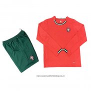 Primera Camiseta Portugal Nino 2025 Manga Larga