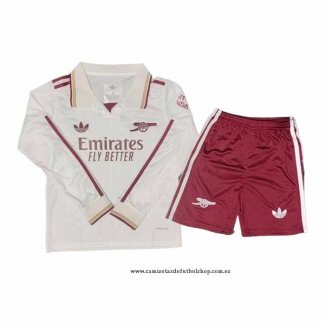 Tercera Camiseta Arsenal Nino 25-26 Manga Larga